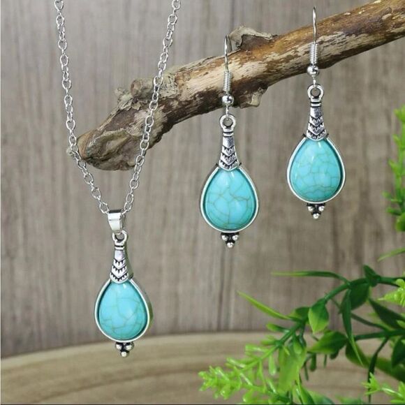 Turquoise jewelry set